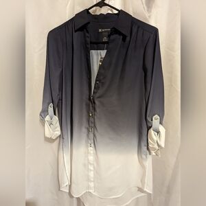 Inc ombre sheer shirt